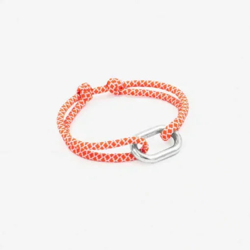 BRACELET MAILLON TANGON-ORANGE/BLANC