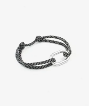 BRACELET MAILLON TOILE-NOIR/GRIS