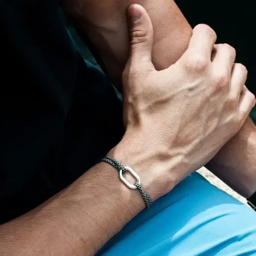 Bracelet MAILLON Plaqué Argent - Plusieurs Coloris - Le Vent à la Française – Image 7