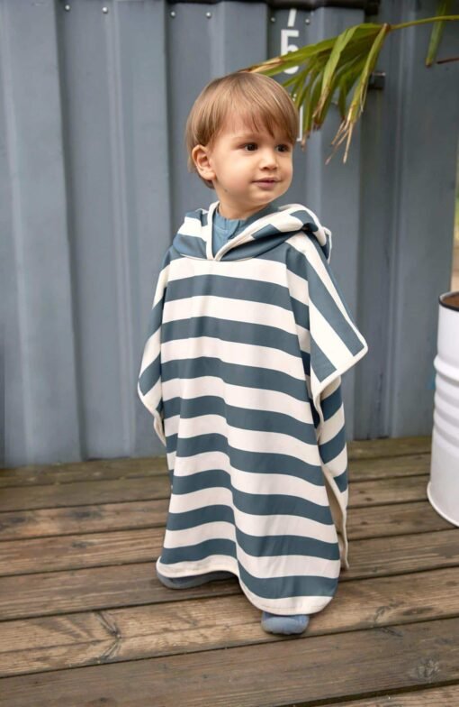 Poncho de plage anti-UV rayé - 2 coloris, Lässig – Image 5