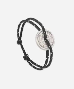 Bracelet Vieilli Tempête Noir et Blanc Rose des Vents