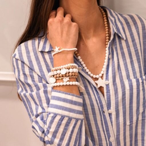 Bracelet Hossegor 10mm Bois - Margote Céramiste – Image 2