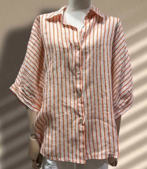 Chemise Rayée Lin – Image 2