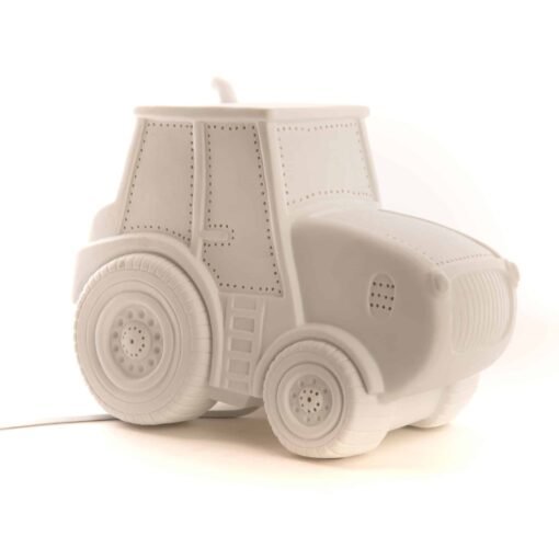 Lampe Tracteur en Porcelaine