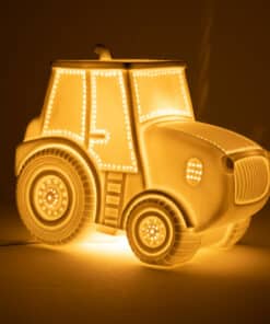 Lampe Tracteur en Porcelaine