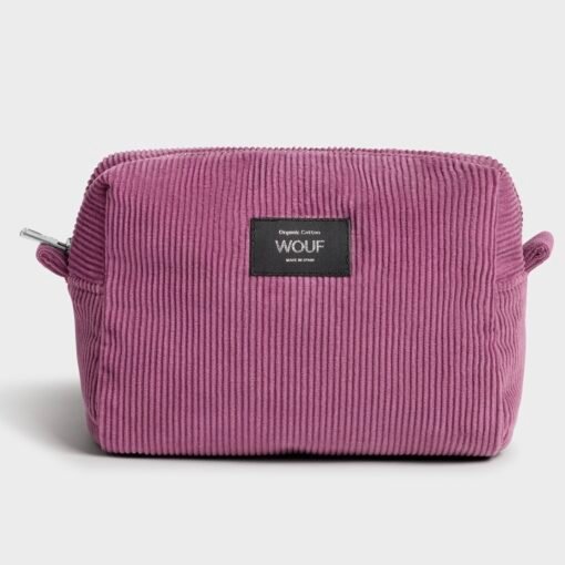 Trousse de Toilette Velours Mauve