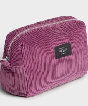 Trousse de Toilette Velours Mauve