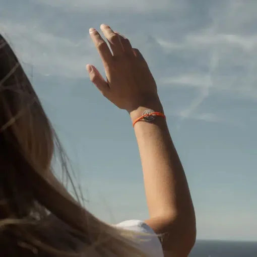 Bracelet Vieilli Autal Orange, Rose des Vents