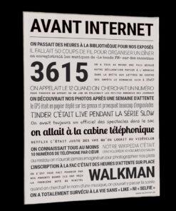Affiche Avant Internet, Tout Est Dit.