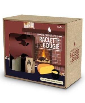 Coffret Raclette à la Bougie Cheminée Rouge