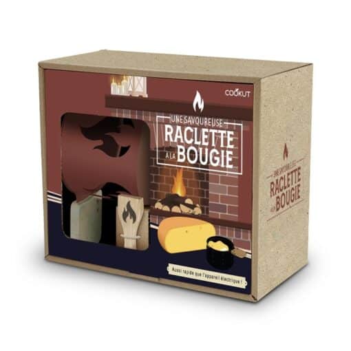 Coffret Raclette à la Bougie Cheminée Rouge