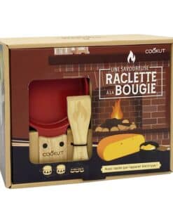 Coffret Raclette à la Bougie Cheminée Rouge