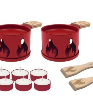 Coffret Raclette à la Bougie Cheminée Rouge