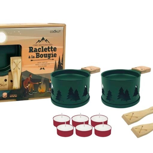Coffret Raclette à la Bougie Sapins Verts