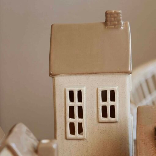 Maison Bougeoir Beige Deux Fenêtres, IB Laursen
