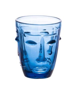 gobelet visage bleu x6