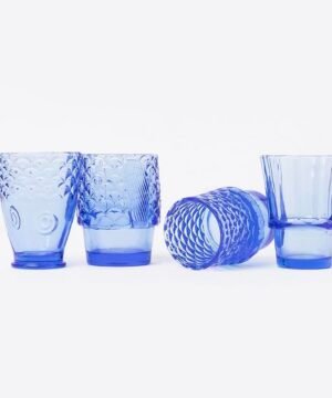 Verres Empilables Poisson Bleu