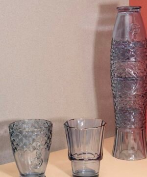 Verres Empilables Poisson Bleu