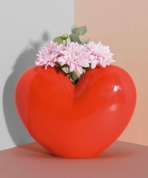 Vase Love Rouge