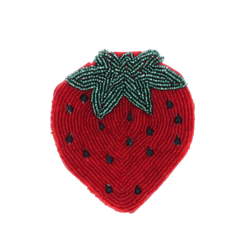 Porte Monnaie Perles Fraise