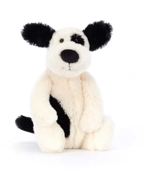 Bashful Puppy Black and Cream, Jellycat S