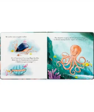Livre Odell Pieuvre Courageuse, Jellycat
