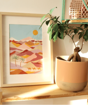 Peinture au numéro Sahara, la Petite Epicerie