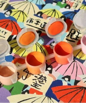 Peinture au numéro Umbrella, la Petite Epicerie