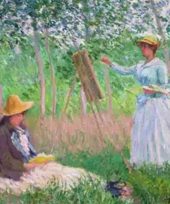 Broderie Point de Croix - Dans les bois de Giverny - Monet