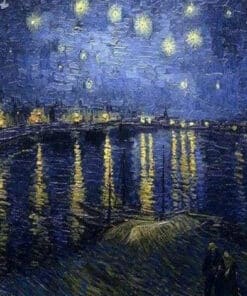 Broderie Point de Croix - Van Gogh Nuit Etoilée sur le Rhône