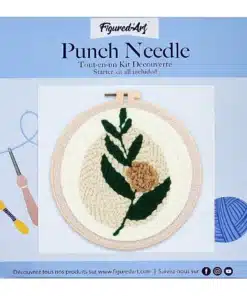 Punch Needle Branche Fleurie