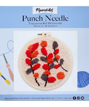 Punch Needle Branches Colorées