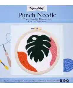 Punch Needle Feuille Verte