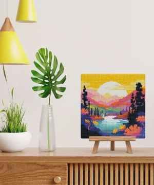Broderie Diamant Coucher de Soleil