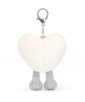 Charm-Bijoux de Sac Heart Cœur Crème, Jellycat