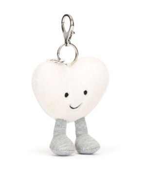 Charm-Bijoux de Sac Heart Cœur Crème, Jellycat