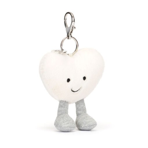 Charm-Bijoux de Sac Heart Cœur Crème, Jellycat