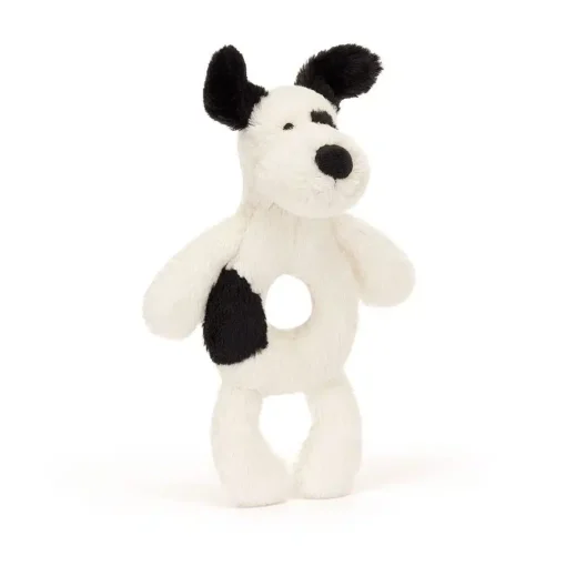 Hochet Bashful Black and White Puppy , Jellycat