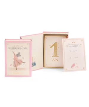 Cartes 12 Premiers Mois Petite Ecole de Danse, Moulin Roty
