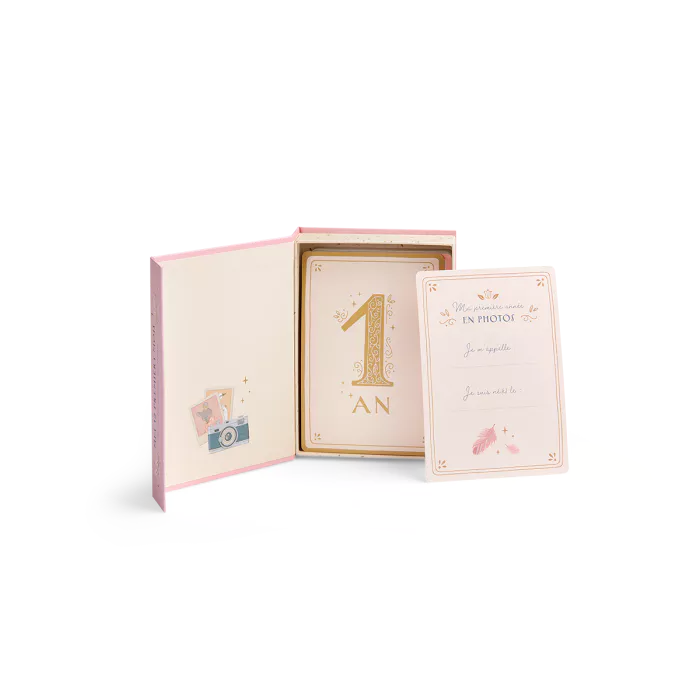 Cartes 12 Premiers Mois Petite Ecole de Danse, Moulin Roty