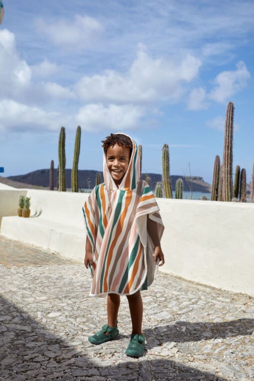 Poncho de plage anti-UV Vagues, Lässig