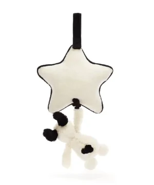 Bashful Black Cream Puppy Musical, Jellycat
