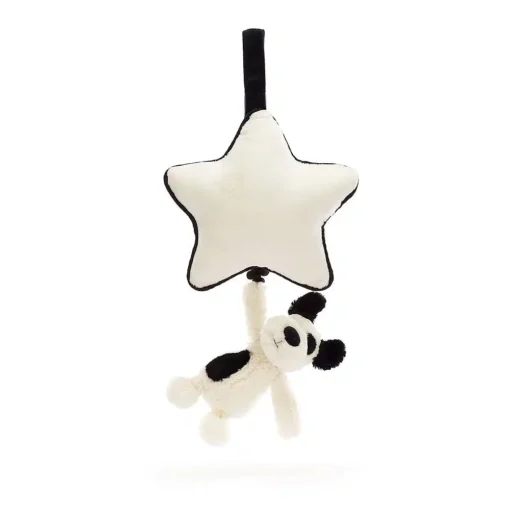 Bashful Black Cream Puppy Musical, Jellycat