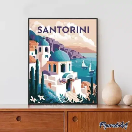 Peinture au Numéro sur Châssis Santorin