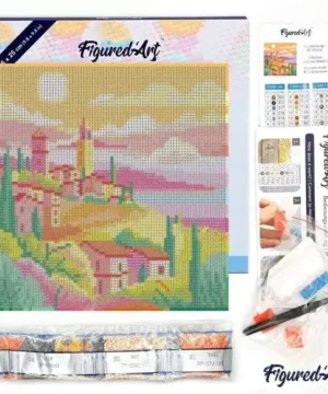Broderie Diamant Printemps en Toscane