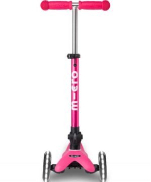 Trottinette 3 roues Mini Micro Mobility - Deluxe Rose pliable LED