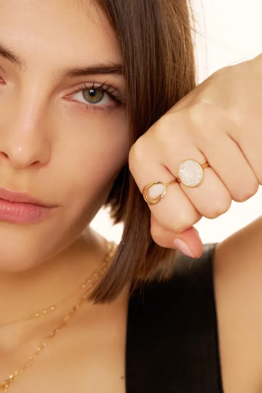 Bague Ibiza Nacre, Leo Sedim, Plusieurs tailles