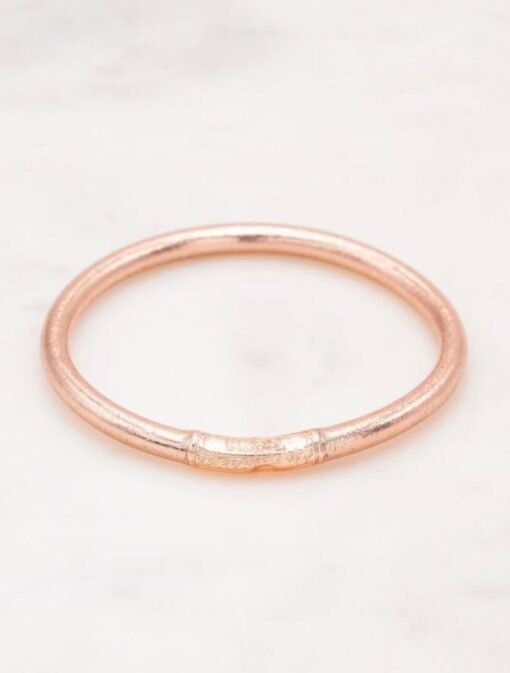 Bracelet Jonc Bouddhiste Rose Gold Épais – Image 2