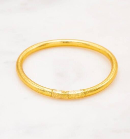 Bracelet Jonc Bouddhiste Or Épais – Image 2
