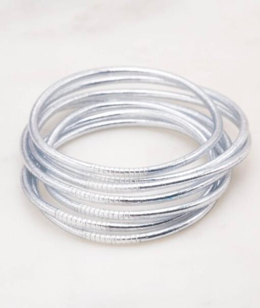 Bracelet Jonc Bouddhiste Argent Fin – Image 3